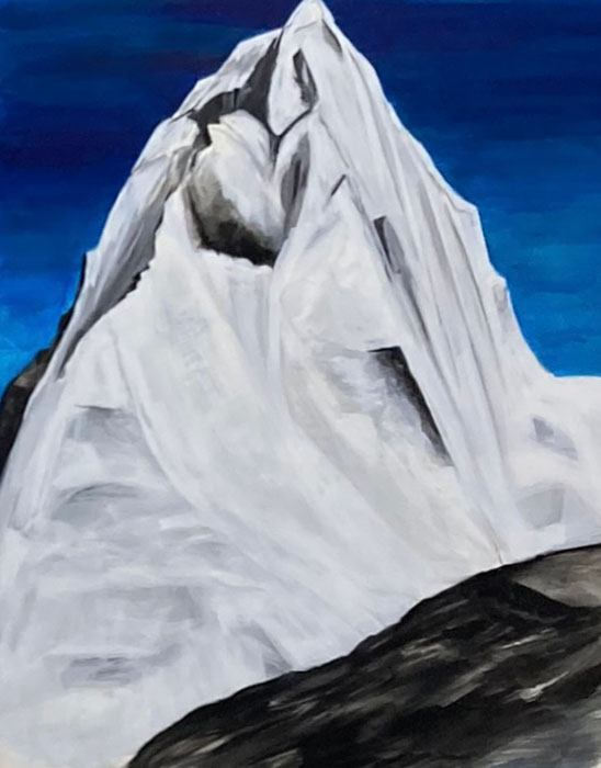 Bruce Crownover - 'Ama 1' Gouache on Paper Painting