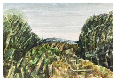 Bruce Crownover - Wisconsin Watercolor Postcard